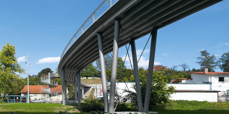 Textile concrete bridge in Albstadt-Lautlingen
